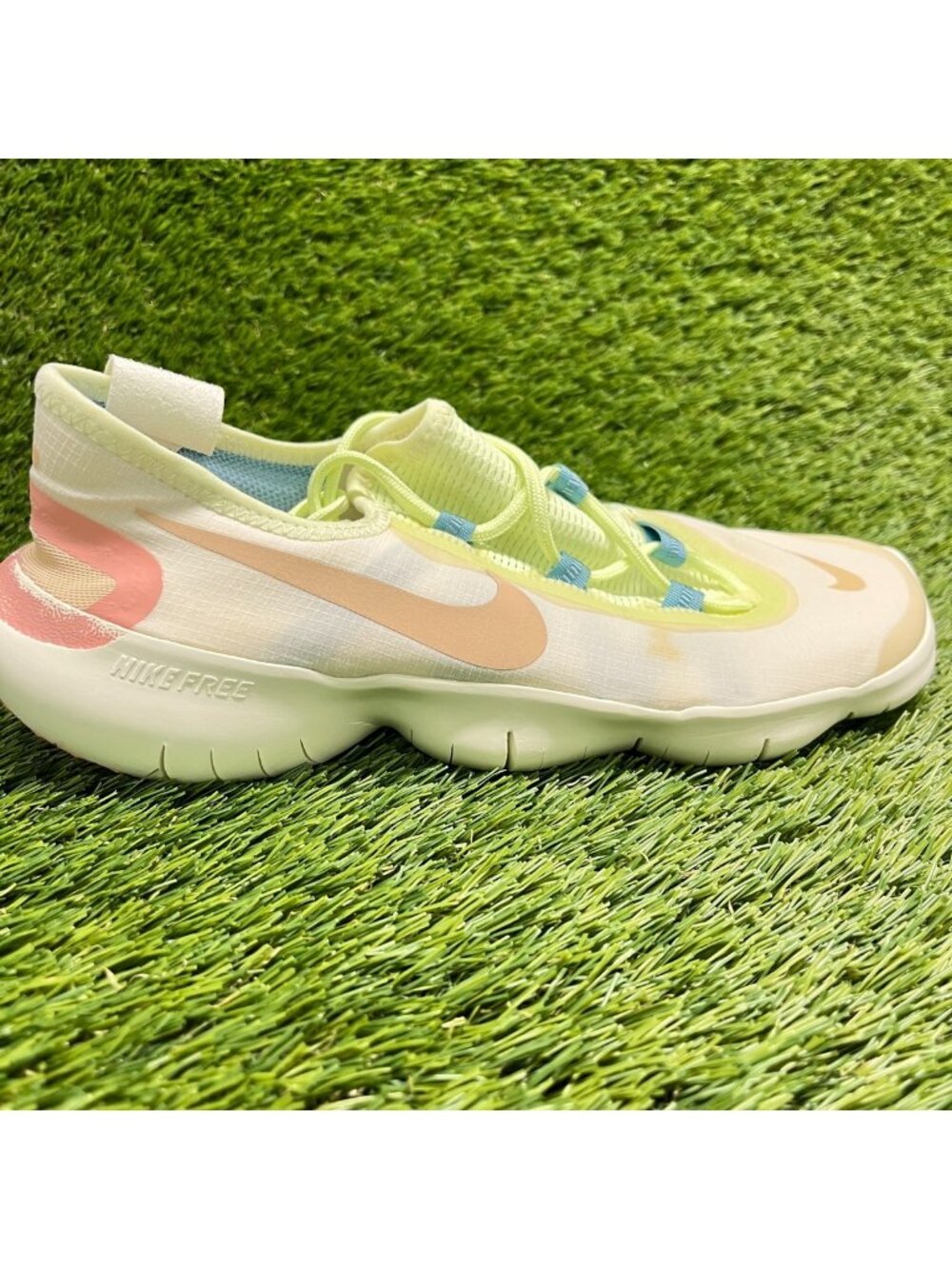 Nike Free RN 5.0 Womens Size 8.5 Ivory Sail Athletic Running Shoes Sneakers